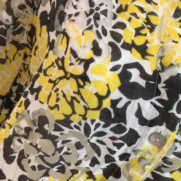 Ruby Road Woman’s sheer black and yellow blouse - Picture 5 of 10